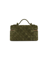 Green Bang Bang Suede Vanity Case | PDP | Antonia
