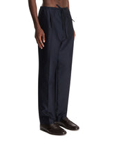 Blue Drawstring Trousers | PDP | Antonia