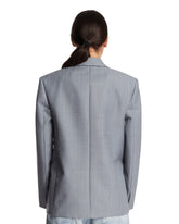 Blue Mohair and Wool Jacket | PDP | Antonia