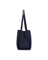 Blue Leather Corso Bag | PDP | Antonia