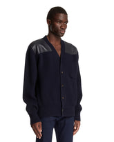Blue Wool and Cashmere Cardigan | PDP | Antonia