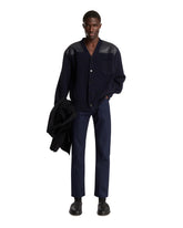 Blue Wool and Cashmere Cardigan | PDP | Antonia