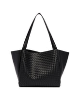Borsa Corso Grande In Pelle Nera | PDP | Antonia