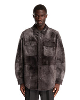 Gray Shearling Overshirt | PDP | Antonia