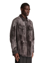 Gray Shearling Overshirt | PDP | Antonia