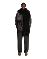 Gray Shearling Overshirt | PDP | Antonia