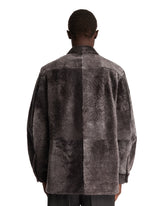 Gray Shearling Overshirt | PDP | Antonia