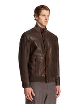 Blouson 75 In Pelle Marrone | PDP | Antonia