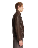 Blouson 75 In Pelle Marrone | PDP | Antonia