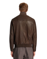 Blouson 75 In Pelle Marrone | PDP | Antonia