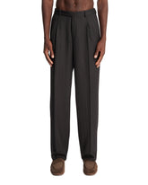 Dark Gray Wool Trousers | PDP | Antonia