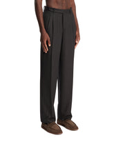 Dark Gray Wool Trousers | PDP | Antonia