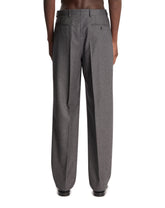 Gray Wool Trousers | PDP | Antonia