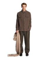 Brown Vagabond Cashmere Overshirt | PDP | Antonia