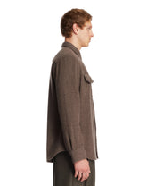 Brown Vagabond Cashmere Overshirt | PDP | Antonia