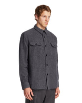 Blue Vagabond Cashmere Overshirt | PDP | Antonia