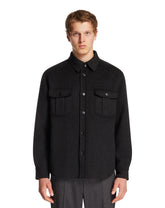 Overshirt In Cashmere Nera | PDP | Antonia