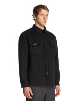 Overshirt In Cashmere Nera | PDP | Antonia