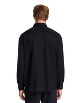 Camicia In Cashmere E Seta Blu | PDP | Antonia