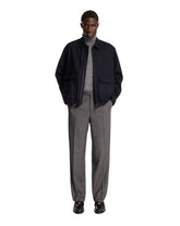 Blue Wool Zip Jacket | PDP | Antonia