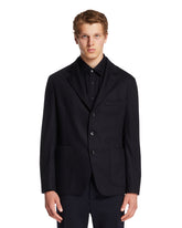 Blue Deconstructed Cashmere Blazer | PDP | Antonia