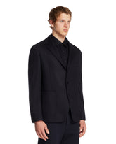 Blue Deconstructed Cashmere Blazer | PDP | Antonia