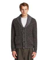 Cardigan In Cashmere E Seta Nero | PDP | Antonia