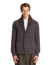 Cardigan In Cashmere E Seta Viola | PDP | Antonia