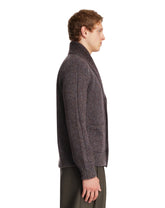 Cardigan In Cashmere E Seta Viola | PDP | Antonia