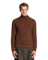 Brown Cashmere and Silk Sweater | PDP | Antonia