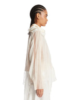Beige Hu Pleated Shirt | PDP | Antonia