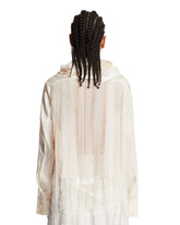 Beige Hu Pleated Shirt | PDP | Antonia