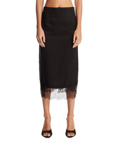 Black Silk Lingerie Skirt | PDP | Antonia