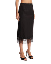 Black Silk Lingerie Skirt | PDP | Antonia