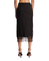 Black Silk Lingerie Skirt | PDP | Antonia
