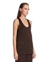 Brown Crinkled Satin Top | PDP | Antonia