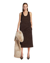 Brown Crinkled Satin Top | All | Antonia