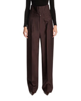 Purple Wool and Silk Trousers | All | Antonia