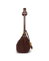 Brown Paddington Leather Shoulder Bag | PDP | Antonia