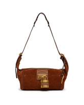 Brown Suede Paddington Shoulder Bag | PDP | Antonia