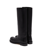 Black Leather Low Boots | PDP | Antonia