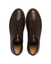 Brown Leather Achille Sneakers | PDP | Antonia