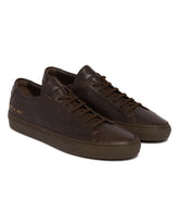 Brown Leather Achille Sneakers | PDP | Antonia