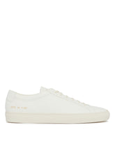 White Leather Achille Sneakers | PDP | Antonia