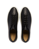 Black Leather Achille Sneakers | PDP | Antonia