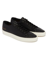 Black Leather Achille Sneakers | PDP | Antonia