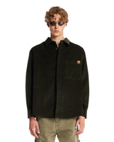 Green Ribbed Cotton Shirt | PDP | Antonia