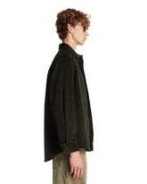 Green Ribbed Cotton Shirt | PDP | Antonia