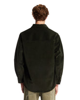 Green Ribbed Cotton Shirt | PDP | Antonia