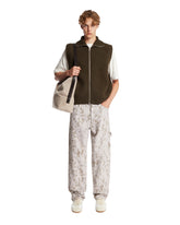 White Cotton Denim Carpenter Jeans | PDP | Antonia